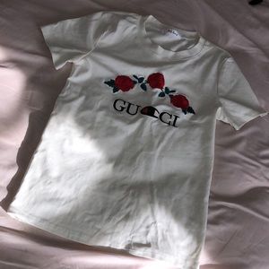 ⚠️SOLD⚠️ Gucci x champion embroidered top